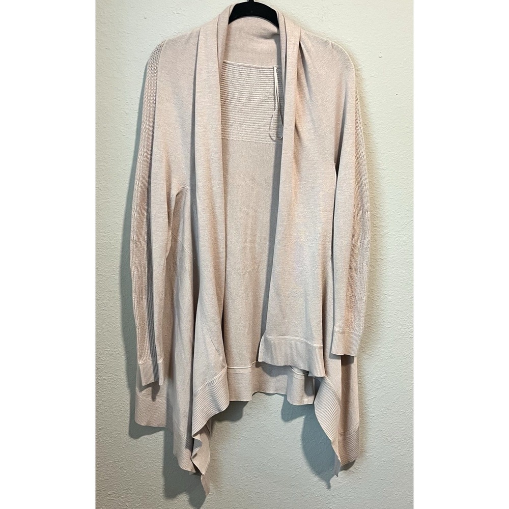 Lululemon Cashlu Knit Textured Wrap Womens Medium/Large? Pink Balletcore Chic